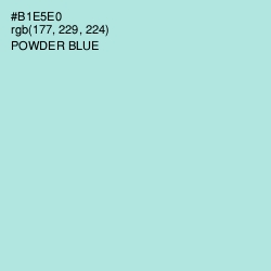 #B1E5E0 - Powder Blue Color Image